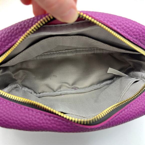 Mardi Gras Hail Thoth Krew RARE Throw Faux Leather Crossbody Purse Purple Yellow - Picture 8 of 9